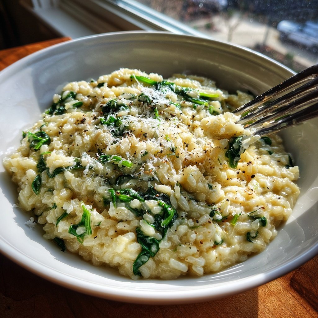 Risotto mit Spinat