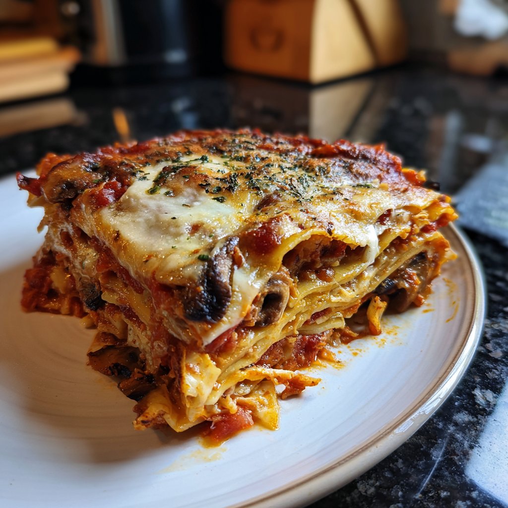 Lasagne mit Pilzen