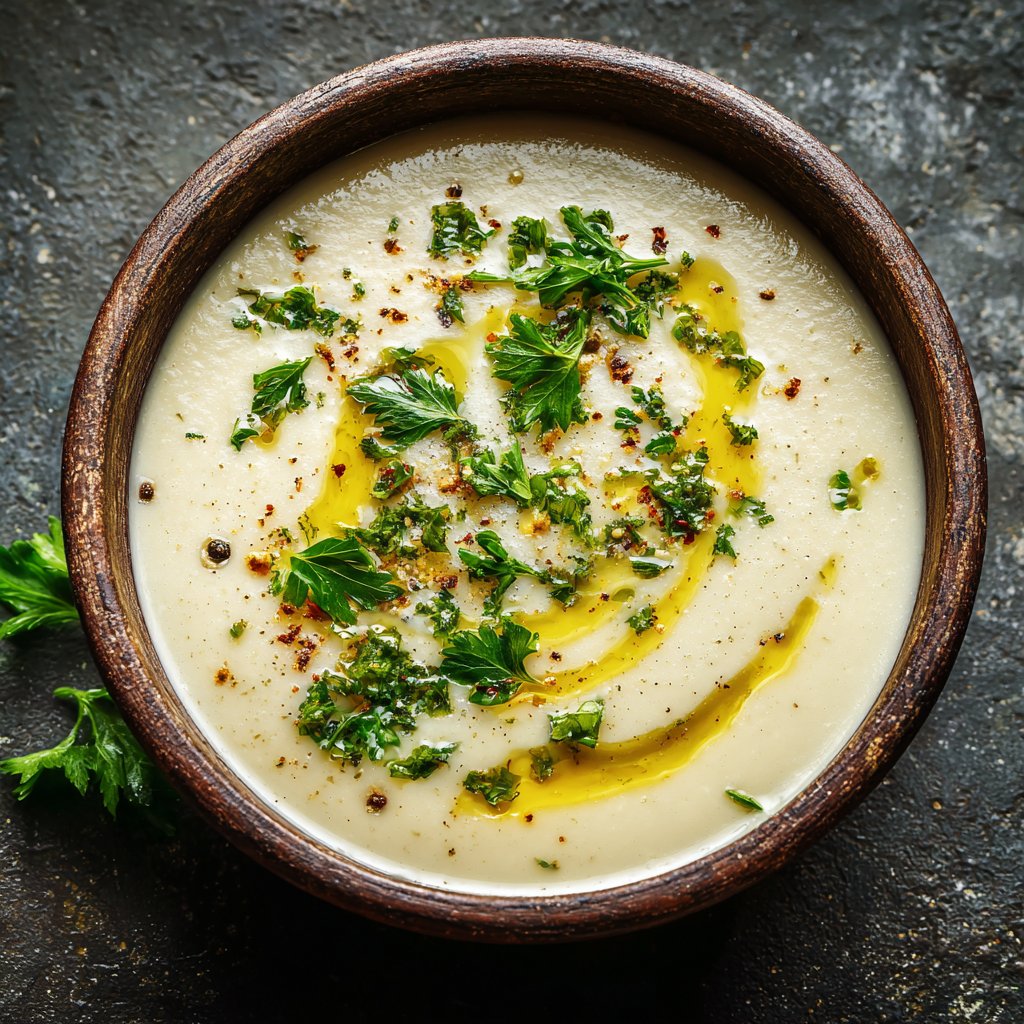 Blumenkohlsuppe fein püriert