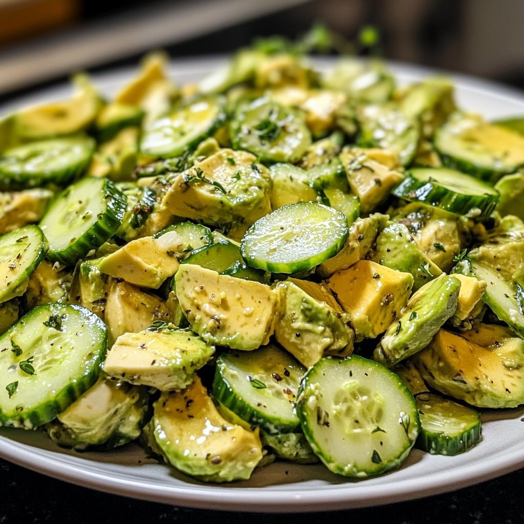 Avocado-Gurken-Salat – Schnell und gesund